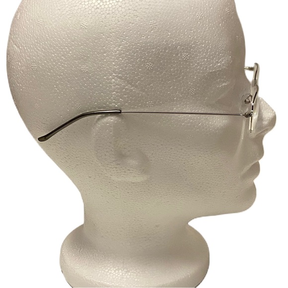 Reading Glasses +1.75 Silver 1 Piece with Cloth Case - Picture 5 of 6